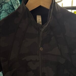 lululemon athletica Black Camo Performance Zip Jacket